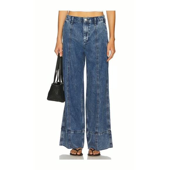 rag & bone Denim - RAG & BONE NWT Featherweight Arianna Cropped Palazzo Jeans Sz 29 Beekman Women’s